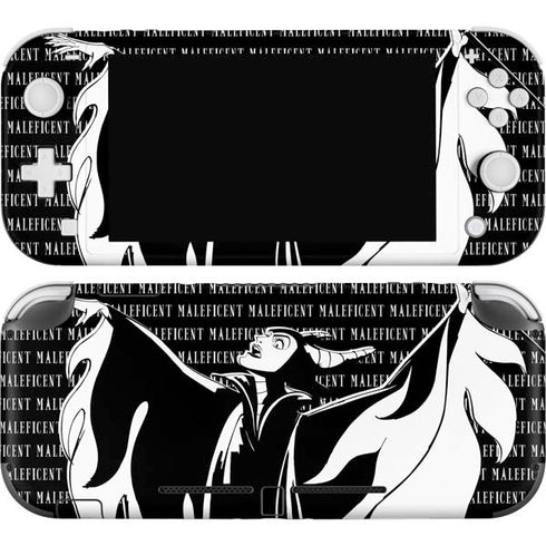Disney Villains Maleficent Black and White Nintendo Switch Lite Skin